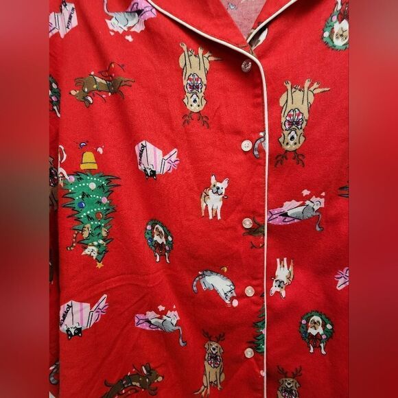 Nwt Joyspun Women's Long Sleeve Christmas Flannel Pajama Set, Size 3XL 22W-24W - Picture 5 of 6